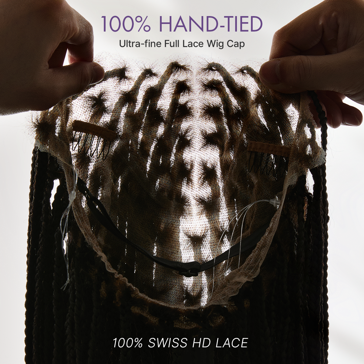 💖Real Scalp Knotless Braided Wig – Lightweight Glueless Fit