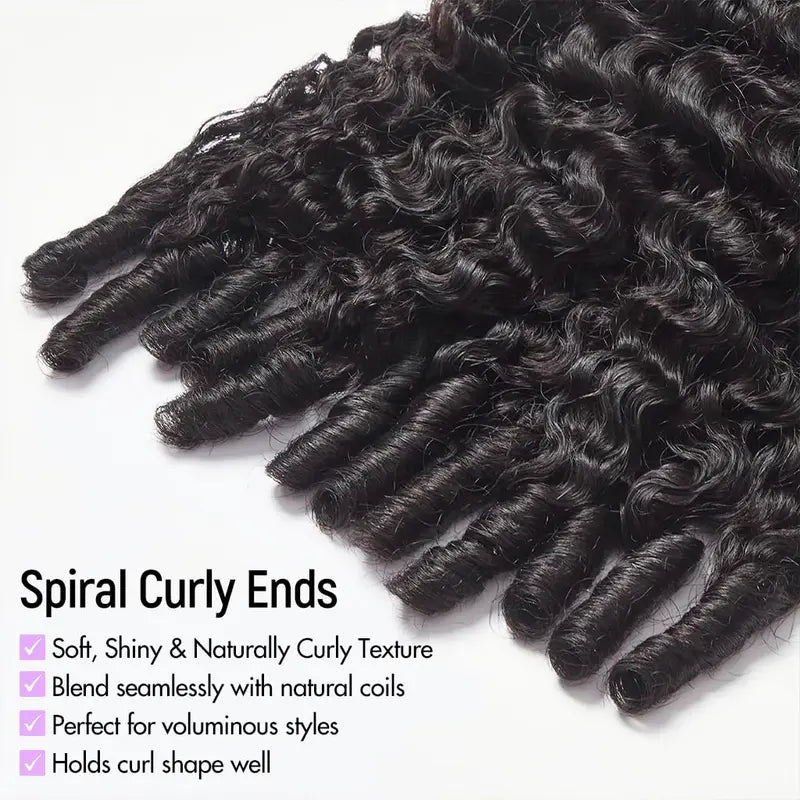 Burmese Curly Human Hair Half Wig – Glueless Drawstring, Seamless Flip-Over & Beginner-Friendly