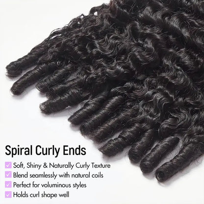 Burmese Curly Human Hair Half Wig – Glueless Drawstring, Seamless Flip-Over & Beginner-Friendly