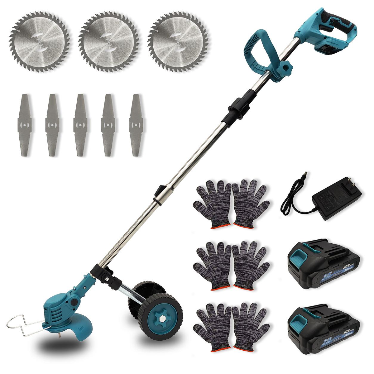 YONKON 21V 3-in-1 Cordless Weed Trimmer